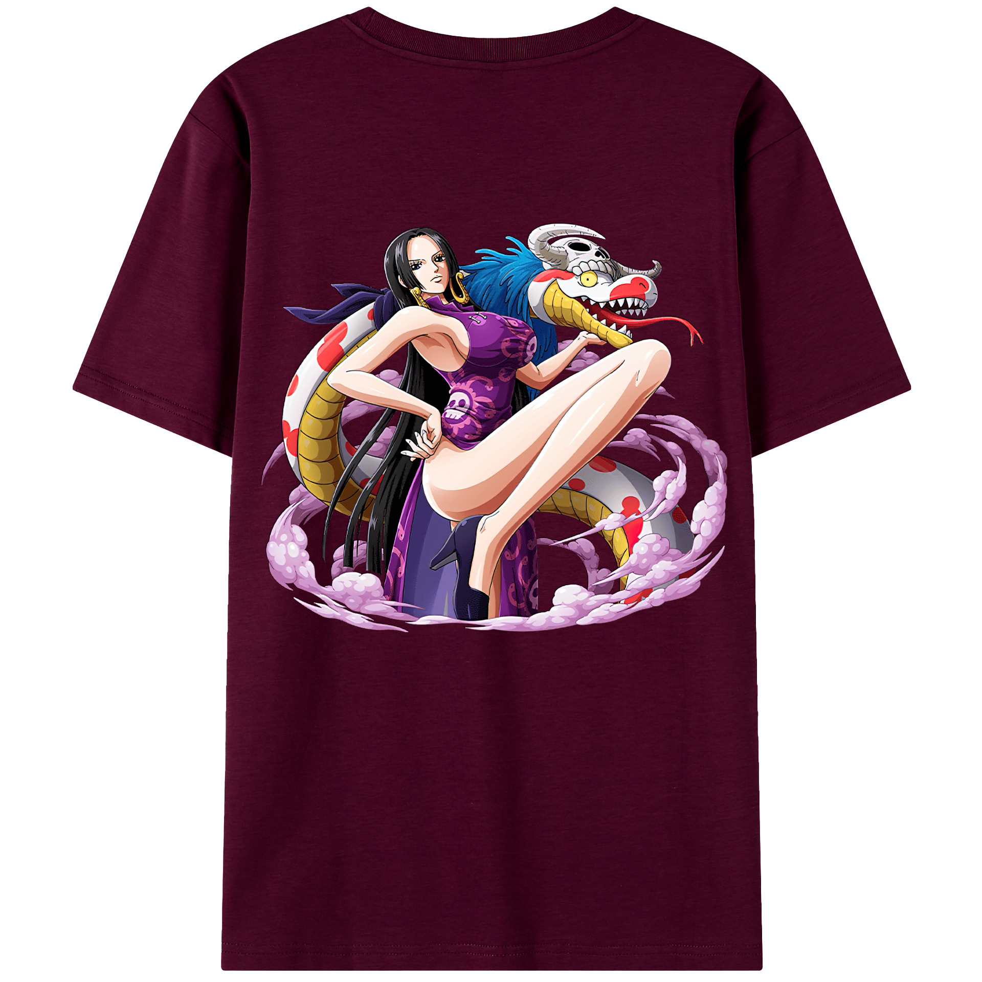 ワンピース ボア・ハンコック ONE PIECE Boa·Hancock レディース半袖Tシャツ(バックプリント)